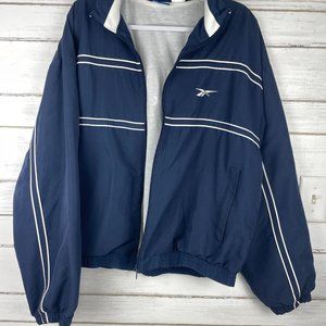 Vintage 2000 Reebok navy blue jacket embroidered